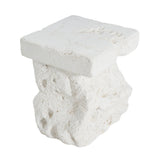 Talia Outdoor Patio Modern Artistry MGO Side Table, White