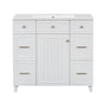 Bathroom Vanity With Ceramic Sink, Soft Close Doors, Adjustable Shelves