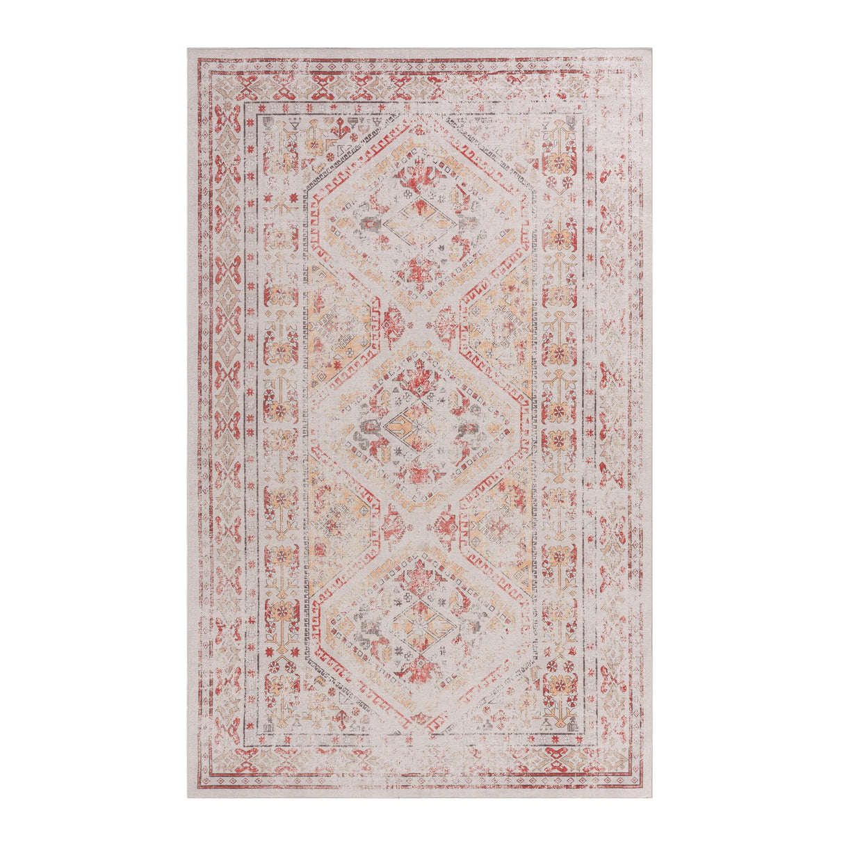 Maval - 8' X 10' Washable Area Rug - Beige