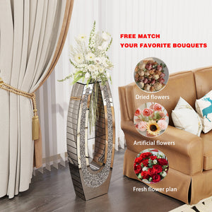 35.82" U-Shaped Tall Decorative Floor Vase