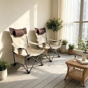 2PCS Outdoor Camping Chairs