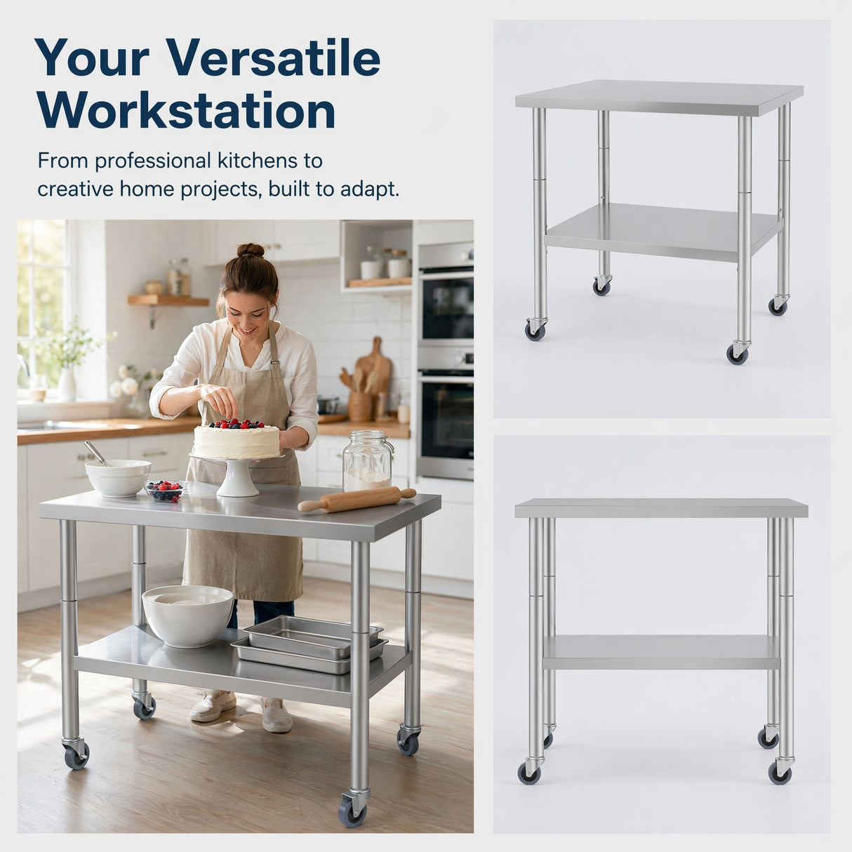 36'' x 24'' Commercial Work Table