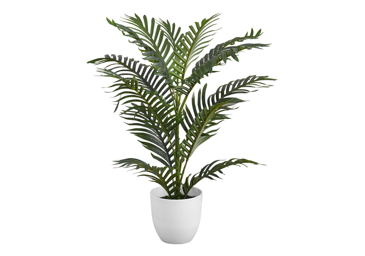 28" Tall Artificial Indoor Palm Tree with Real Touch Leaves