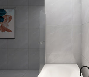 Bathtub Screen Framless Shower Door Tempered Glass Shower Panel - Transparent