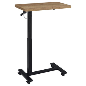 Westpark Pneumatic Adjustable C-Shape Side Table with Casters Mango