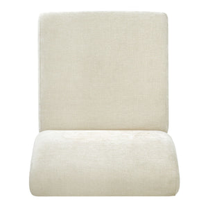 Upholstered Accent Chair - Beige / Walnut