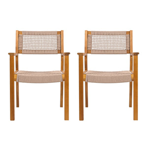 Outdoor Dining Patio Chairs (Set of 2)