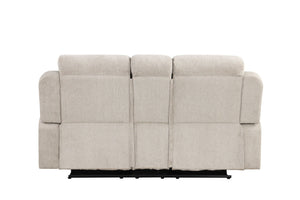 Galya - 3 Piece Living Room Set Sofa Loveseat Chair - Light Gray