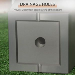 Durable & Stackable Plant Pot, 2-Pack Outdoor Planter Set