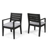 Outdoor Elegant Design Dining Chair (Set of 2)