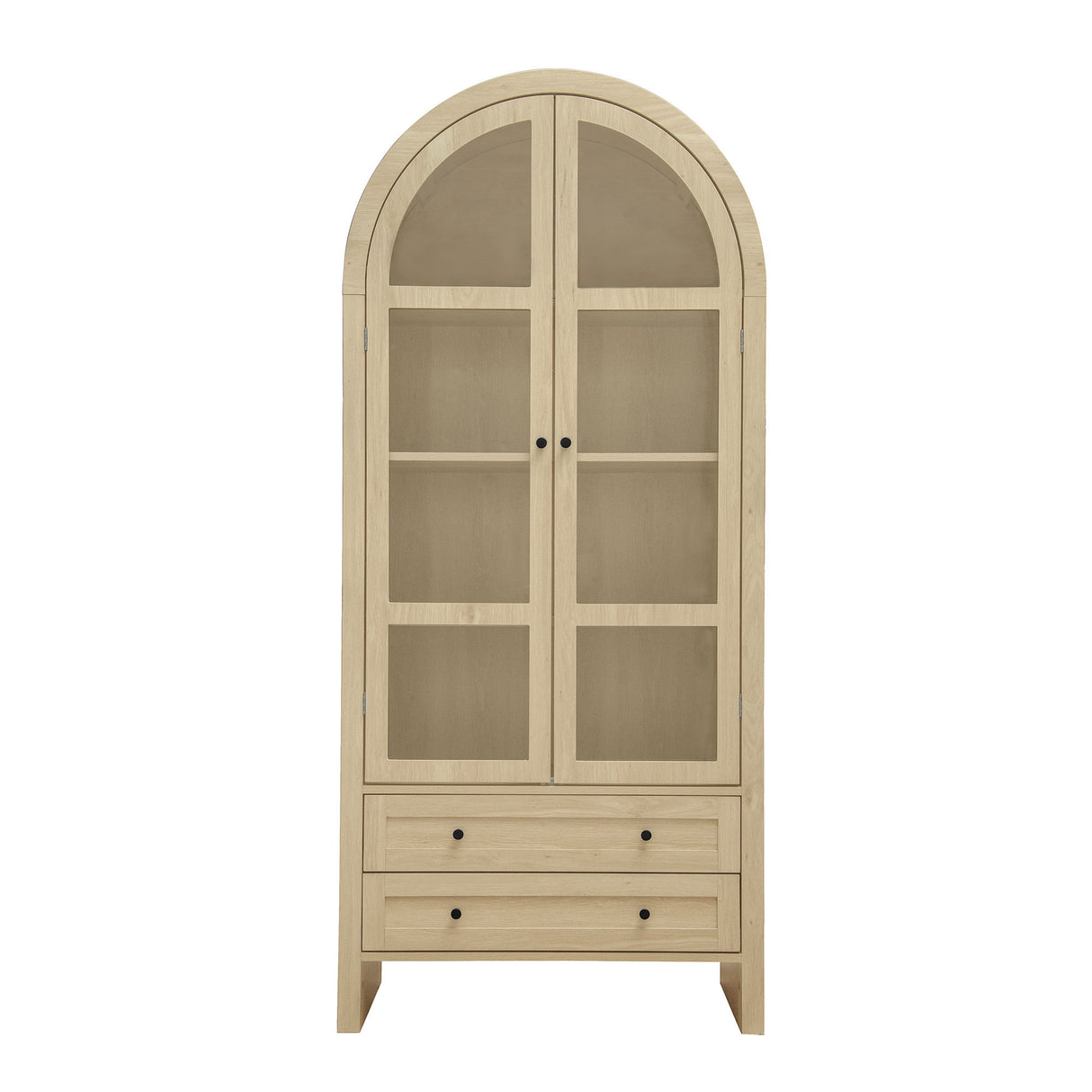 70.28' Tall Arched Kitchen Pantry, Modern Farmhouse Wood Kitchen Storage Cabinets