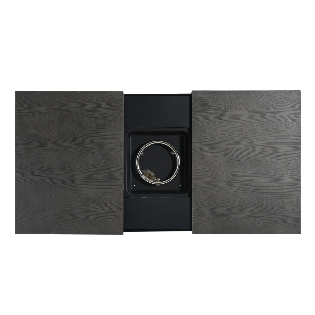 Extendable Rectangle Aluminum Alloy Fire Pit Table, 50,000BTU