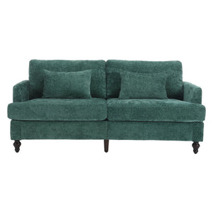 Mid Century Modern Fabric Loveseat Sofa, 2 Seat Upholstered Couch