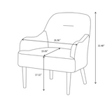 The Caroline Chenille Upholstered Accent Chair