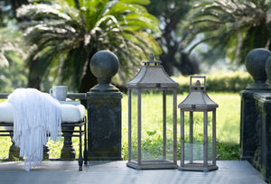 Wooden Candle Lantern Decorative, Hurricane Lantern Holder