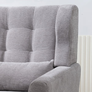 Modern Accent Chair, Arm Chairs For Living Room, Upholstered Mordern Armchair, Comfy Soft Padded Lounge Chair In Small Space, Bedroom, With Pillow, Solid Wood Leg