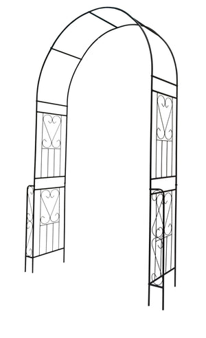 Metal Garden Arch Garden Arbor Trellis Climbing Plants Support Rose Arch Outdoor Arch