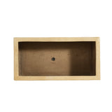 MGO Handmade Rectangle Planter Box, Travertine Beige