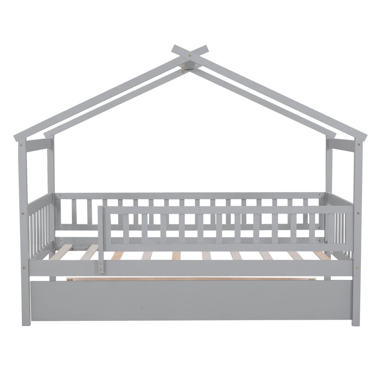 Creativity House Bed With Twin Size Trundle