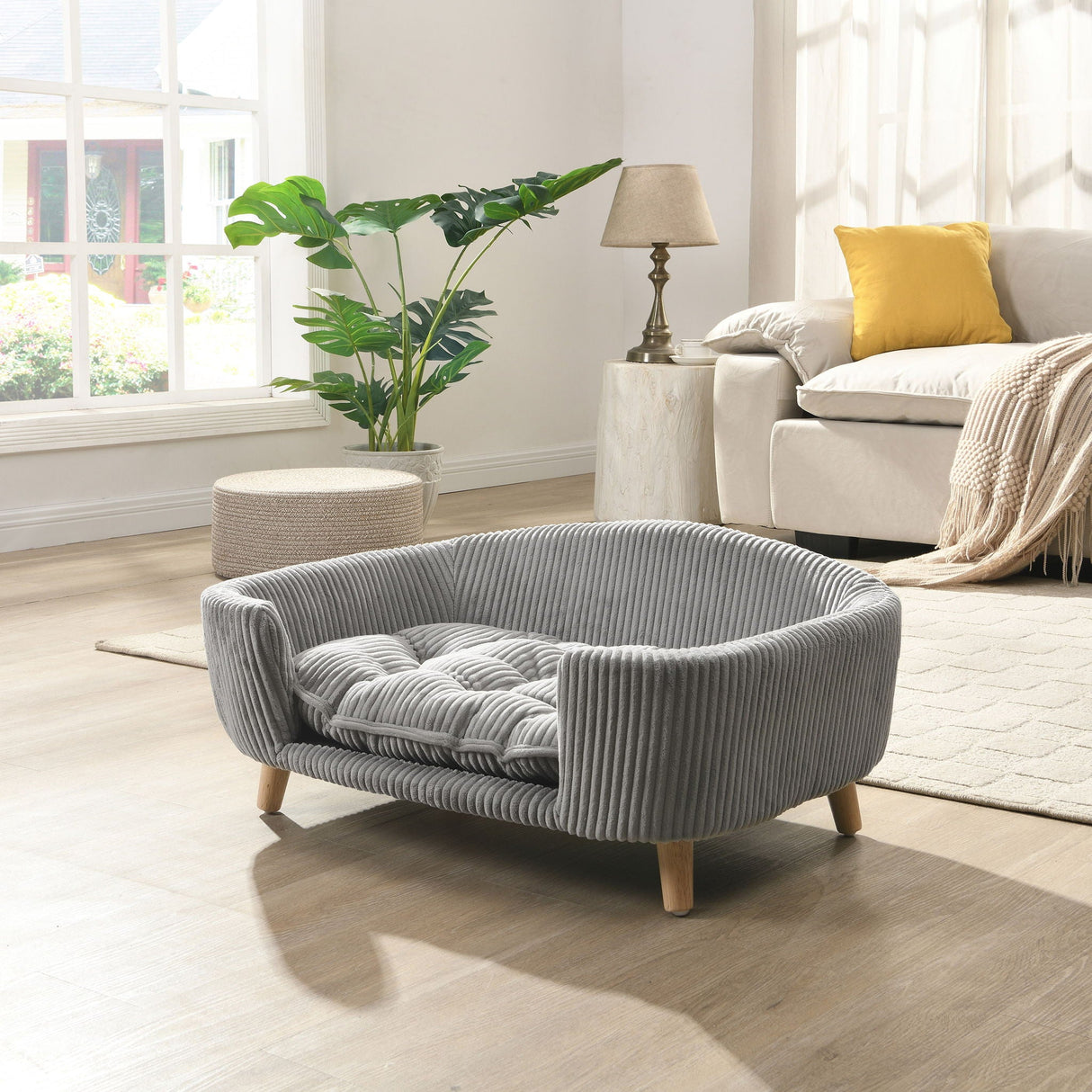 Elevated - Dog Bed Frame For Small Dog, Pet Couch Bed With Legs And Supportive Foam, Easy Assembly