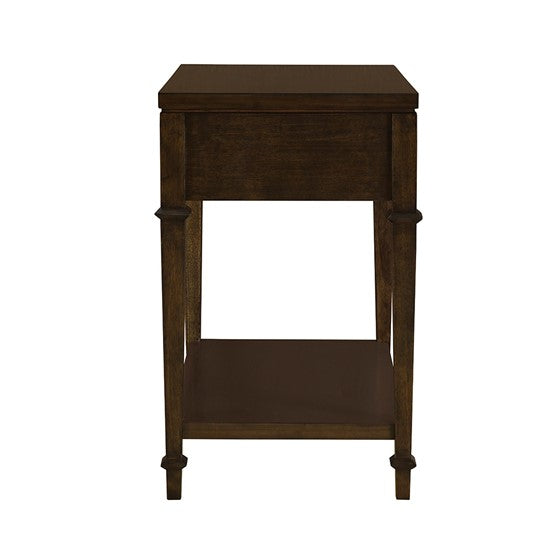 Nightstand with Drawer and Lower Shelf