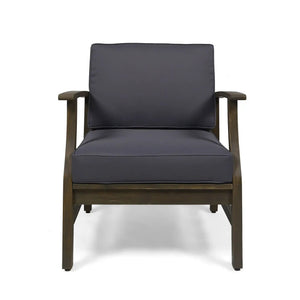 Perla Contemporary Club Chair with Water Resistant Cushions