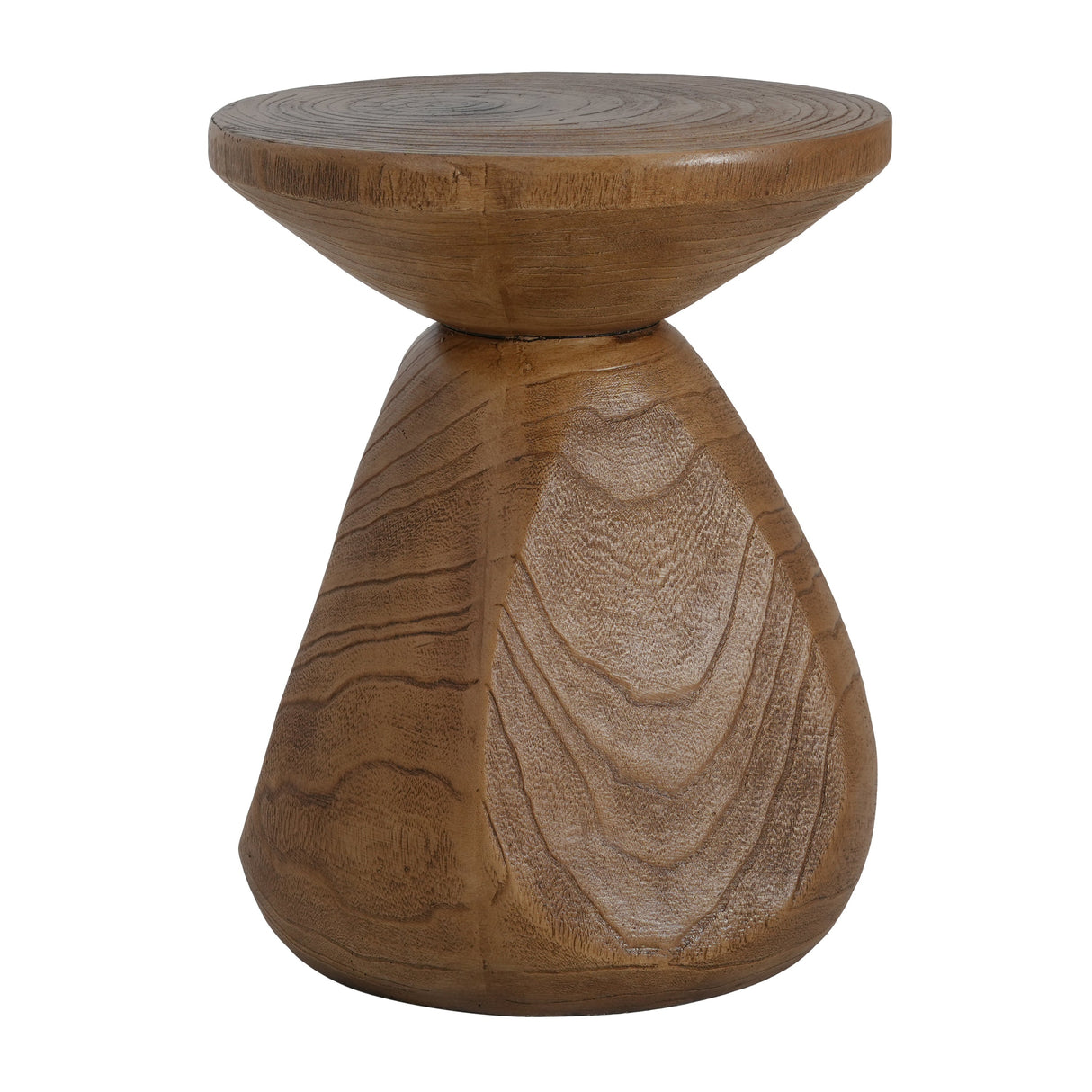 Patti Outdoor Patio MGO Wood Side Table