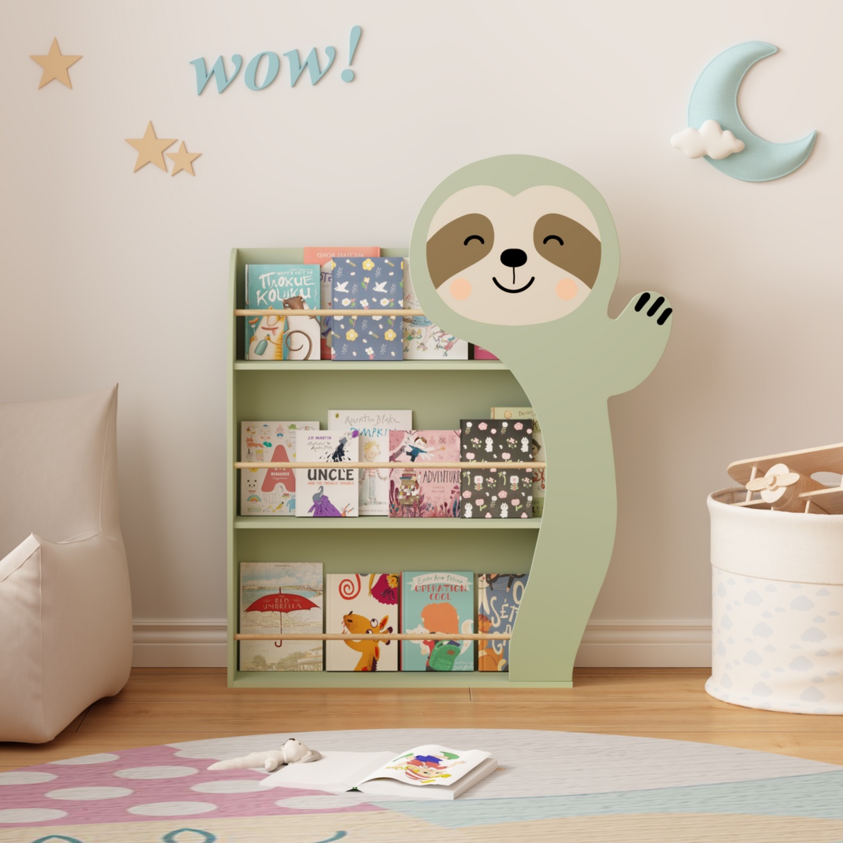 Sloth Kids Bookshelf