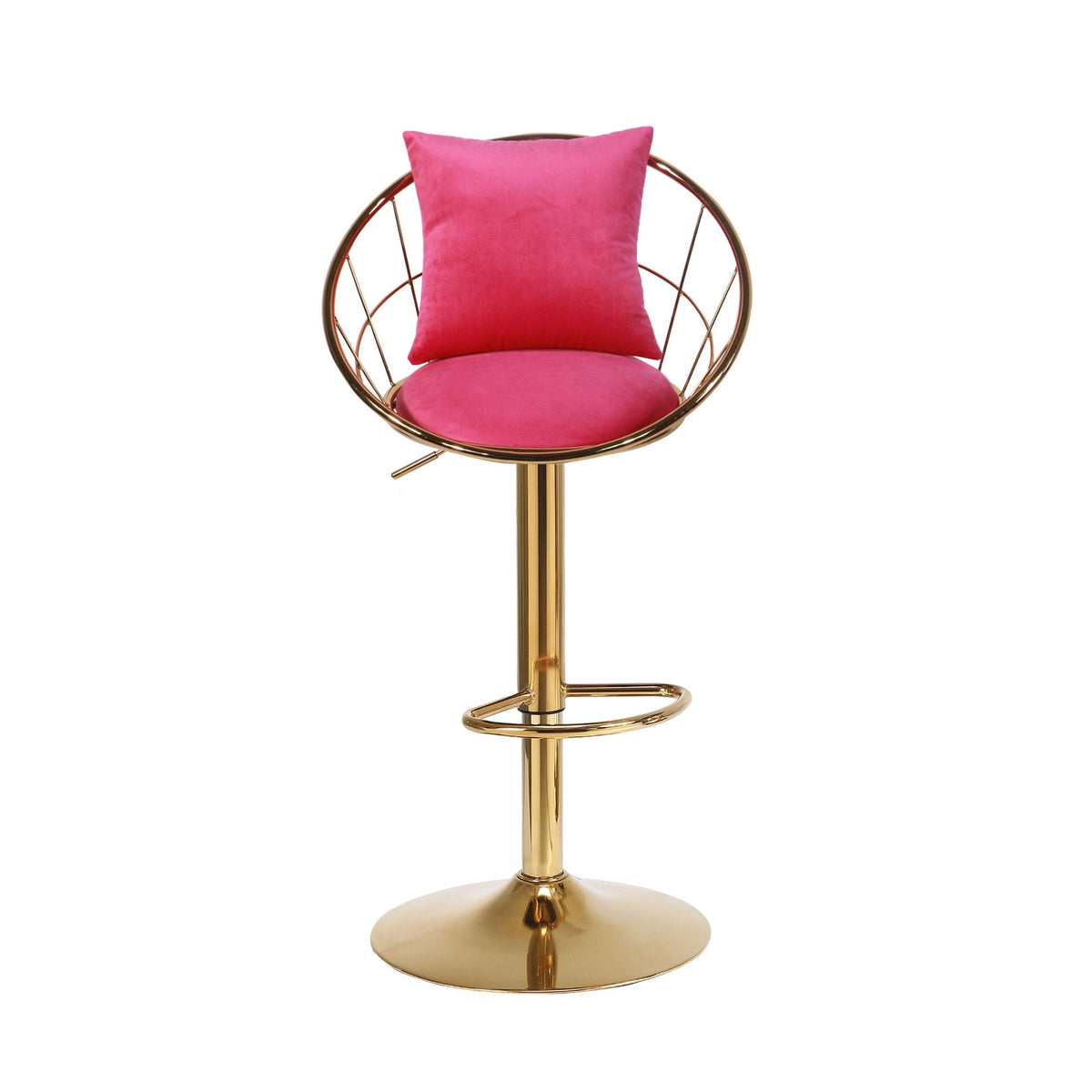 Unique Design Bar Chair, 360 Degree Rotation, Adjustable Height, Suitable For Dining Room And Bar