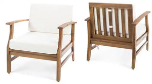 Perla Contemporary Club Chair with Water Resistant Cushions