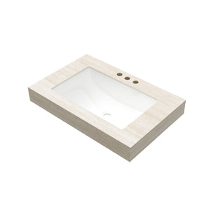 30" Roma Travertine-Pattern Sintered Stone Countertop