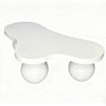 Cloud Shaped Coffee Table With 3 Ball Legs For Living Room