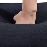 58" Velvet Chaise Lounge with Nailhead Trim and Solid Wood Legs