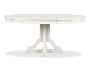Willowbrook - Extendable 48" Round Dining Table - Egg Shell White