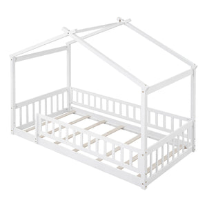 Bed House Bed Frame With Fence
