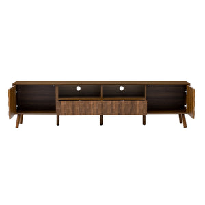 TV Stand With Drawers And Cable Management - Walnut