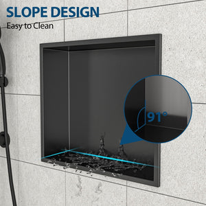 Stainless Steel Shower Niche With Seamless Design For Bathroom Storage