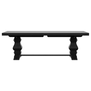 Florence 126-inch Extension Dining Table Distressed Black