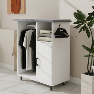 Ironing Cart with Rolling Ironing Board