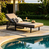 Black Mix Chaise Lounge Set
