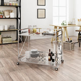 Amber bar cart