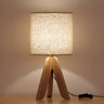 Cute Tripod Table Lamp with Fabric Shade for Desk Bedroom Dorm or Nightstand