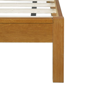 Premium Rubber Wood Platform Bed Frame with Headboard