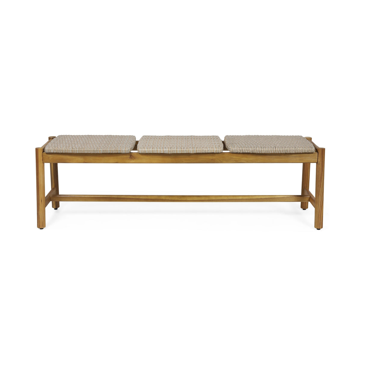 Acacia Wood Bench with 3 Seaters, Teak