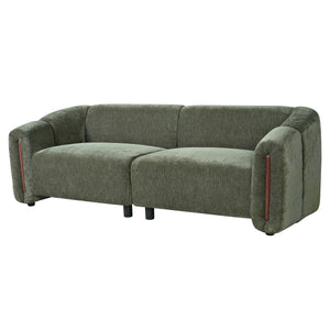 87.4" Modern Minimalist Curved Block Sofa