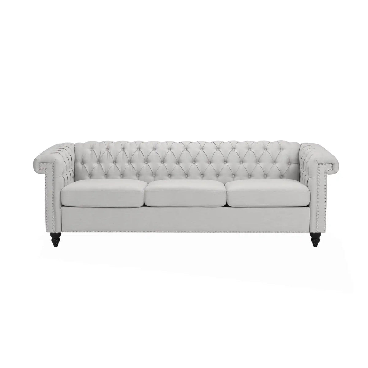 Chesterfield Style 3 Seater Sofa With Deep Button Tufting