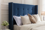 Luxury Wingback Upholstered Bed Frame
