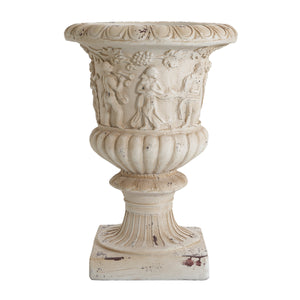 Garden Urn, Antique White, 27" H