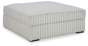Stupendous - Oversized Accent Ottoman - Alloy