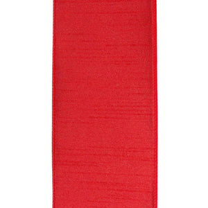 4" Designer Plush Velvet Elite Ribbon: Red (5 Yards)
